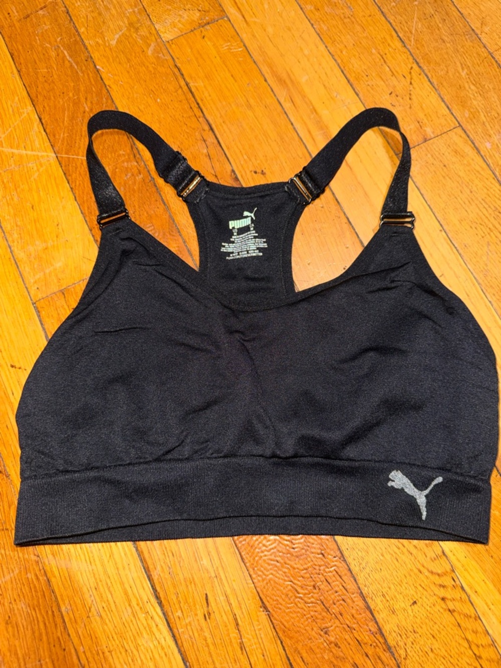 PUMA Women Sports Bra, 3-Pack (Black/White/Grey, Medium